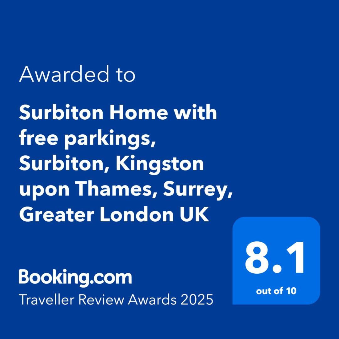 Surbiton Home With Free Parkings, Surbiton, Kingston Upon Thames, Surrey, Greater London Uk المظهر الخارجي الصورة